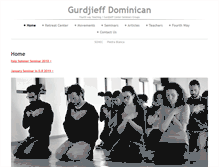 Tablet Screenshot of gurdjieffdominican.com